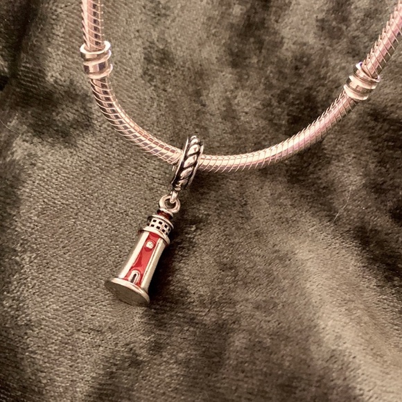 SALE! PANDORA Lighthouse Dangle Charm, Red - Picture 4 of 10